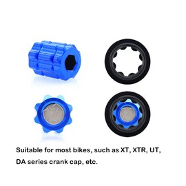 Wejjue Bicycle Crank Removing Tool Crank Adjusting Cap Tool Bike Crank Remover Installation Repair Tool with 1 Hex Key