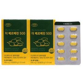Evergreen The Berberine 500 500mg x 60 tablets, 2 boxes / 에버그린 더 베르베린500 500mg x 60정 2박스
