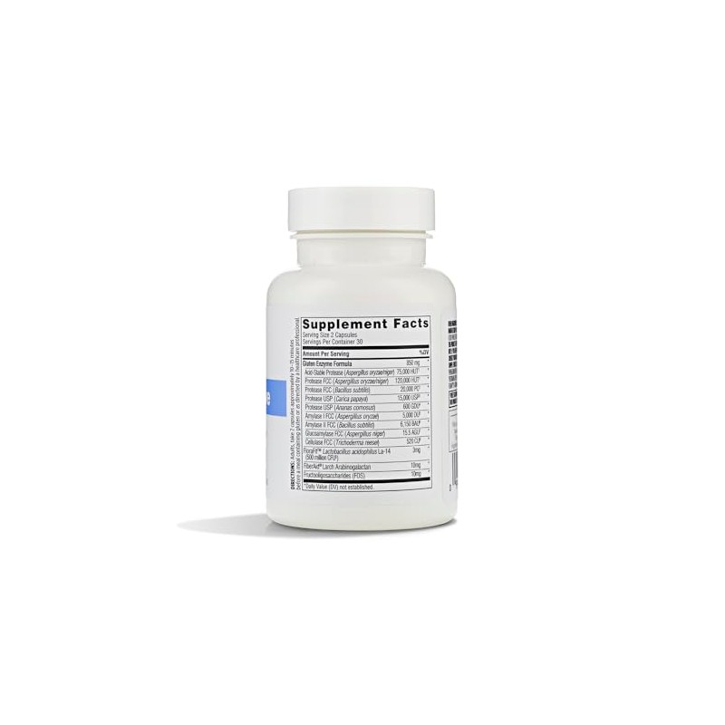 Enzymes Gluten Digestive Capsules - 60 Count