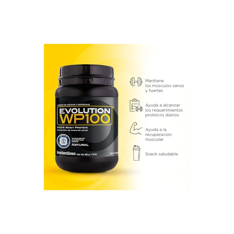 Evolution WP100 Proteína Aislada Suero de Leche Microfiltrada Ultrafiltrada