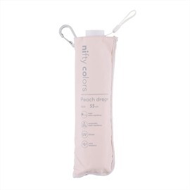 Nifty Colors Peach Drop Windproof Mini 55 Folding Umbrella 1660PK