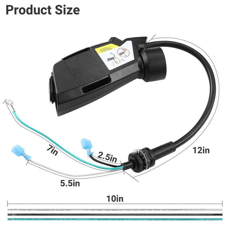 836225 Switch Cord for ProTeam Super Coach Pro 10, Pro
