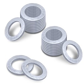 ijuicy 20 PCS Oil Drain Plug Gasket Washer, 14mm Alloy Resistant Leak-Proof Crush Washer Oil Drain Plug, Precise Fit Crush Seals Replacement 94109-14000, Compatible with Select Models (Silver)