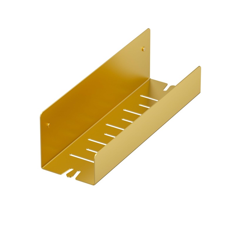 Qeke Shower Caddy, 12" Bathroom Shelf Organizer with 2 Hooks,