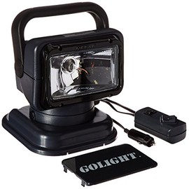 Golight | RadioRay Model 5149 Halogen Spotlight, Portable Mount, Wired In-Line Remote, Black