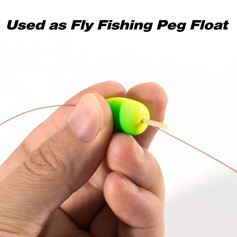 Dr.Fish - Juego de 30 flotadores ovalados de Espuma para