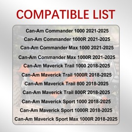 Floor Mats for 2021-2025 Can-Am Commander 2018-2025 Can-Am Maverick Sport Trail: DISUTOGO All Weather Floor Liners for Commander Maverick ATV UTV Accessories Front Row Slush Liners