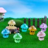 Mini Mushroom Statue Mini Glow in The Dark Mushroom Ornaments