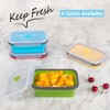 Collapsible Food Storage Containers with Airtight Lid, 27 oz, Kitchen