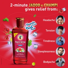 Navratna Ayurvedic cool hair oil with 9 herbal ingredients, 300ml