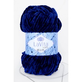 LaVita Yarn VELUR Hand Knitting Yarn, 1-Ball Packed, 100% Micro Polyester Yarn, 1 Ball 100 gr, 120 mt Taka Yarn (5301)