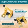 SDZONGES Battery Disconnect Switch, Battery Cut Off Shut Off Kill