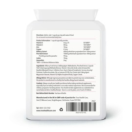 Opti-Mac Focus Eye Support 60 Capsules – Advanced Macular and Vision Support with Zeaxanthin , Lutein , Bilberry & Pine Bark - 1 Per Day Daily Supplement - 2 Months Supply – UK Manufactured