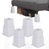 Demiwise Heavy Duty Bed Risers - Set of 4 Adjustable