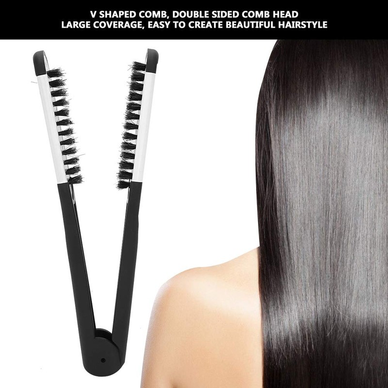 Peine de Doble Cepillo, Pinza Profesional En Forma Peine, Antiestático,