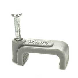 BG Cable Clips for Electric Twins and Earth 6mm Grey (Pack of 50)