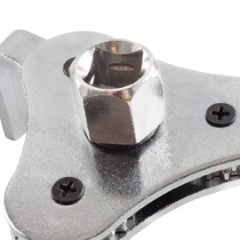 EDIONS Universal Adjustable Oil Filter Wrench, 3 Jaw Oil Non-Slip Filter Removal Tool from 2-1/2 Inch to 4-1/2 Inch Fit for Removing Motorcycles Cars Trucks Filters