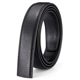 Nelbons men's belt ratchet belt for men 30mm 1 1/8" wide fit 35mm automatic buckle, replacement belt without buckle