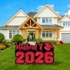 Mastered It 2026 Graduation Yard Sign with Stakes - Black