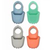 4 Sink Caddy Kitchen Silicone Soap Sponge Holder Hanging Basket