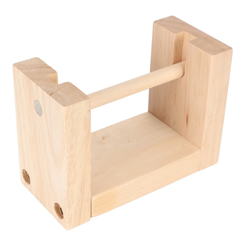 Wooden Yarn Holder 5.1in Long Sturdy Smoothing Rotatable Easy Assembly