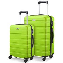 Suitour 2 piece luggage sets Hard Shell Luggage Set with Spinner Wheels, TSA Lock, 20 24 inch Travel Suitcase Sets