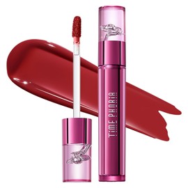 TIMEPHORIA Altera Tinte Labial Difuminador 002 Burst, Rojo Verdadero Acabado Brillante a Mate Suave, Difumina Líneas del Labio, Textura Aterciopelada Ligera Sin Pegajosidad, Maquillaje Labial Vibrante Hidratante y de Larga Duración