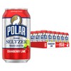 Polar Seltzer Water Cranberry Lime, 12 fl oz cans, 18