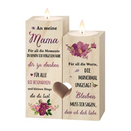 Geschenke für Mama, Kerzenständer Mama Geschenk, Geburtstagsgeschenk für Mama, Geschenk Mama Geburtsta, Beste Mama Geschenk von Tochter Sohn
