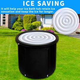 Bakcover Inflatable Ice Bath Cover, Cold Plunge Tub Cover, Ice Bath Tub Cover, Cold Plunge Cover Protect Ice Keep Ice for Longer, Saving Ice Inflatable Ice Bath Tub Accessories