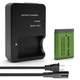 YUEFANSEN NB-13L Battery Pack and CB-2LH Battery Charger Compatible with Canon PowerShot G1 X Mark III, G5 X, G5 X Mark II, G7 X Mark II, G7 X Mark III, G9 X, G9 X Mark II, SX620 SX720 SX730 SX740 HS