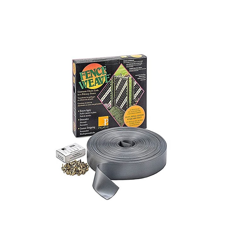 Pexco Brand Fence Weave 250' Roll - Silver - Made