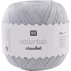 Rico Design Essentials Crochet, 100 Percent Cotton, Blue