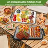 Treayes Titanium 2in1 Cutting Boards for Kitchen, Large Double Sided