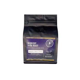 Lily’s Coffee, Ethiopian Specialty Coffee, Whole Bean, Single-Origin, 100% Arabica Beans, 12oz Bag (Midnight Dark Roast)