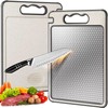 Korekaou Double Sided Cutting Board, Multi-functional, 304 Stainless Steel and