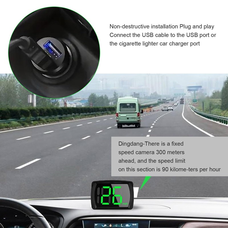Downhill 1 PC GPS Speedometer HUD Display, Y03 Head Up