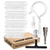 LushPatio Hooks for Hanging String Lights - Ceiling Wall Screw