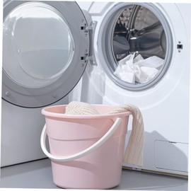 Ciieeo Water Storage Bucket 12.2l Round Cleaning Bucket Handle for Camping Cleaning Car Wash