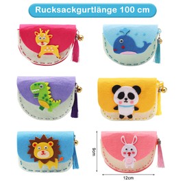 ZMDMAH 6 Piece Sewing Set Children, Embroidery Sewing Children, Miracle Sewing Fun Bags DIY, Sewing Fun for Children Sewing Set, Sewing for Children, Wonder Sewing Fun, Kids Sewing Kit, Suitable for