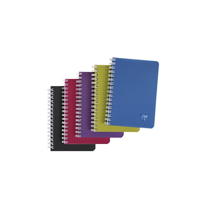 Clairefontaine Linicolor Intensive 329525C Spiral Notebook, 9 x 14 cm,