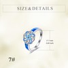 YFN Celtic Knot Ring Sterling Silver Opal Celtic Knot Ring