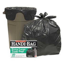 Super Value Pack Trash Bags, 33gal.65mil, 32.5 x 40, Black, 40/Box (4 Boxes)
