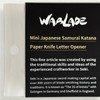 Wablade Japanese Samurai Katana Letter Opener for Desk Display, Decorative