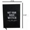 Not Your Basic Witch Pentagram Motif A5 Lined Pages Velvet
