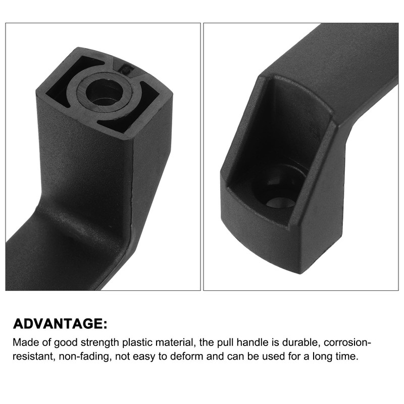 sourcing map 20 Pack Rectangular Plastic Pull Handle, 120mm/4.7 Inch
