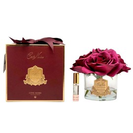 Cote Noire-Five Roses Carmine Red in Gold Badge Burgundy Box