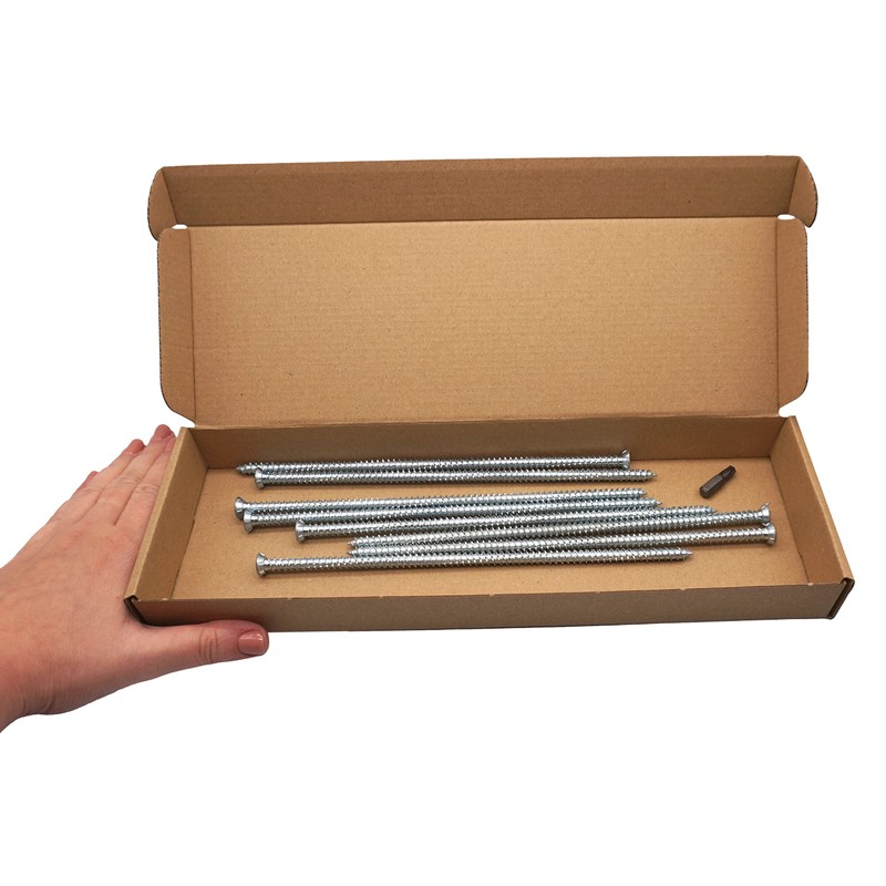 SKIR'CO (Pack of 8) Concrete Screws Galvanised 7.5 x 212mm