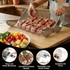 TNTOR Rolling Grill Basket, Larger 304 Stainless Steel Nesting Grilling