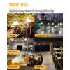JC-LGL LED Construction String Light 50FT, 65W 8000Lm Industrial LED